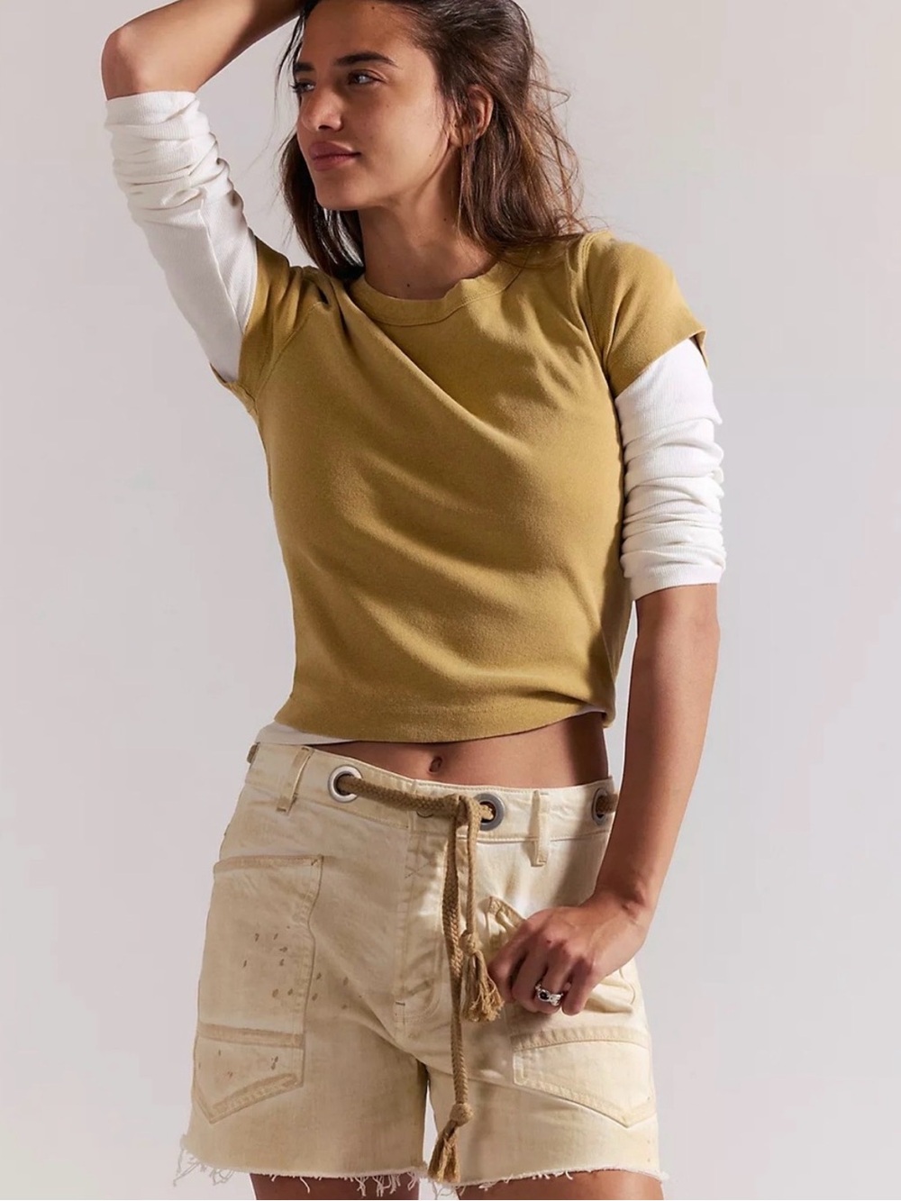 We The Free Atlas Crew Tee in Fallen Leaf NWT